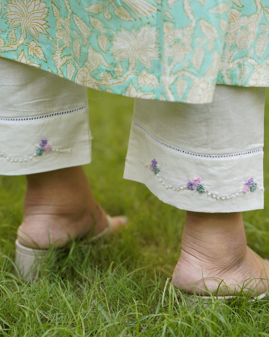 Pants Embroidered