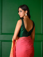 Load image into Gallery viewer, Nazaqat Blouse : Green V neckline
