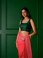 Load image into Gallery viewer, Nazaqat Blouse : Green sqare neckline
