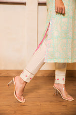 Load image into Gallery viewer, Pant with Hand Embroidery in shades of pink
