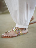 Women's White Afghani Salwar