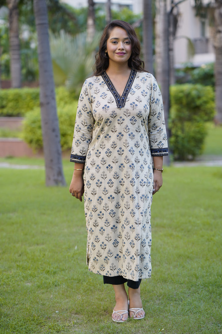 Beige Embroidery
