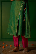 Megenta Chanderi Pant