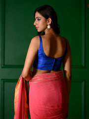 Nazaqat Blouse : Blue Sqaure