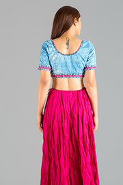 Women's Indigo Sand Saree Blouse