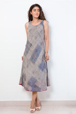 Load image into Gallery viewer, Calf Length Dress- geometric
