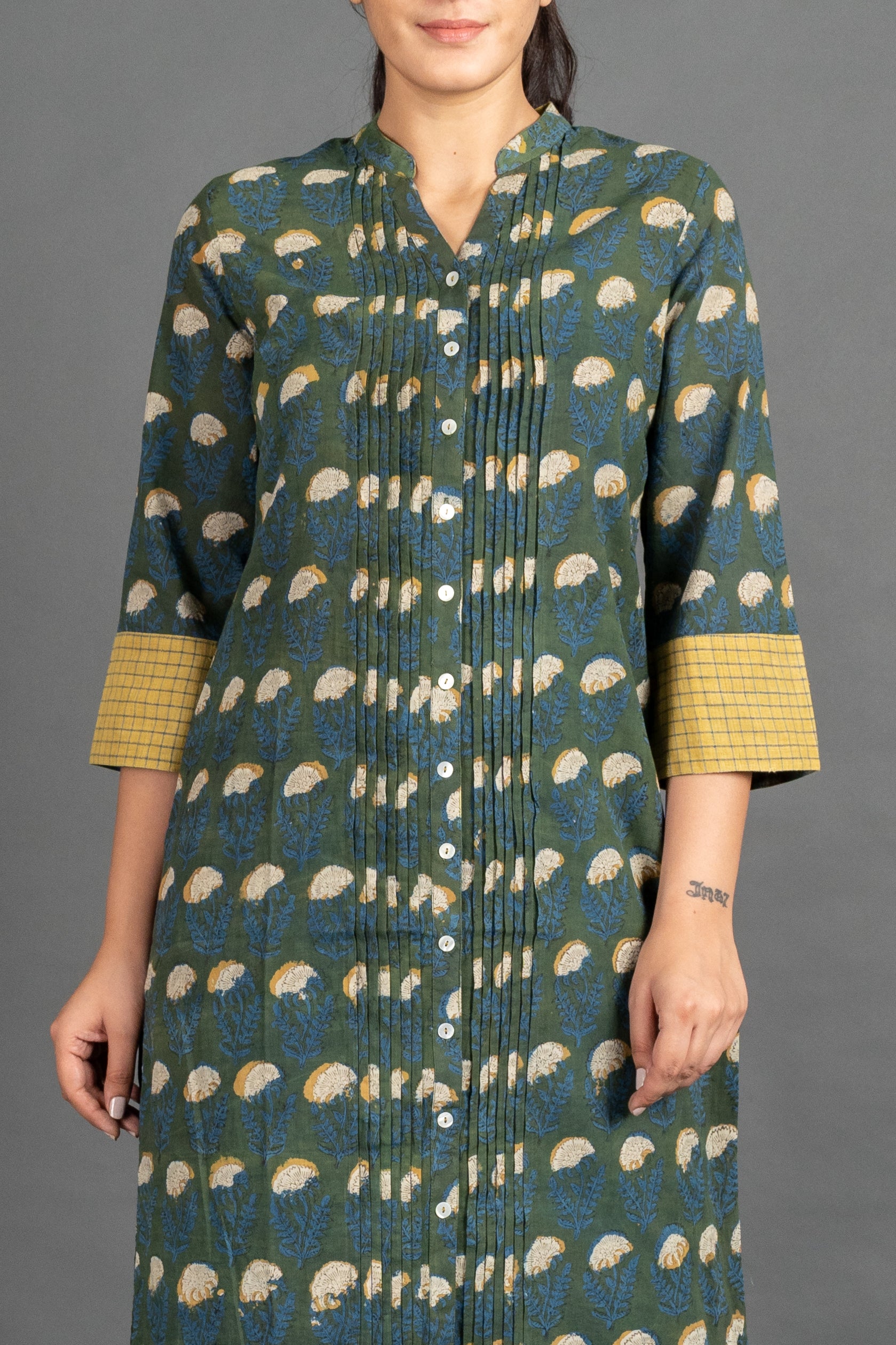 Women's Juniper Tucked Kurta