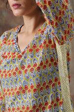 Load image into Gallery viewer, Women&#39;s Neelam Kurta ( Macaw)
