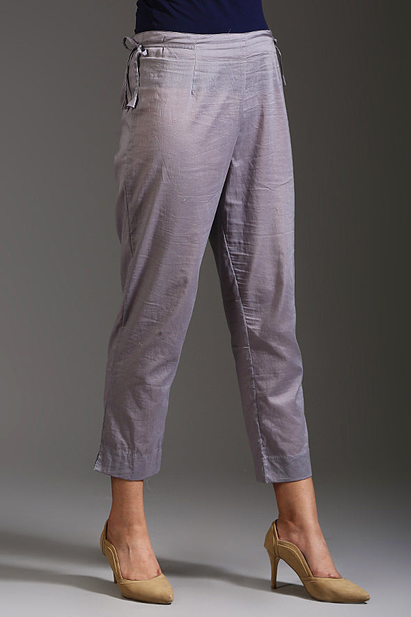 Women's Lilac Grey Pencil Pants