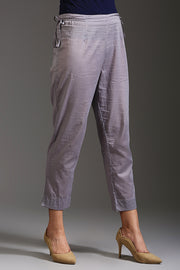 Women's Lilac Grey Pencil Pants