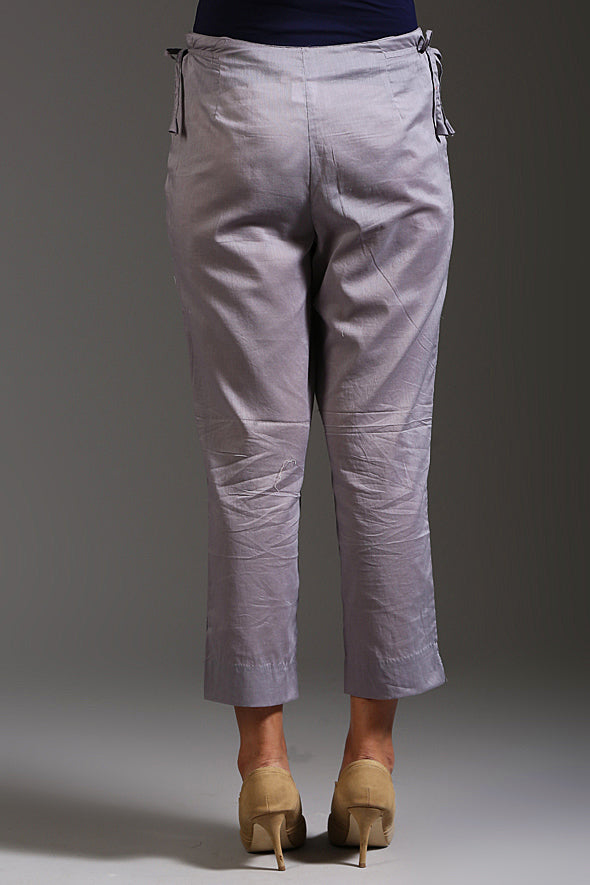 Women's Lilac Grey Pencil Pants