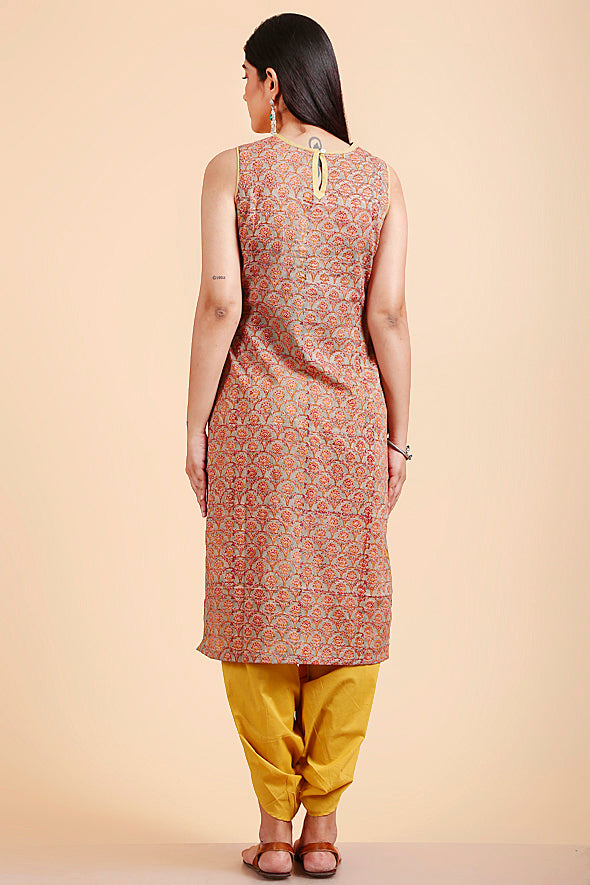 Women's Cornelia & Flowery Trellis Kurta
