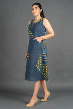 Load image into Gallery viewer, Women&#39;s Moss &amp; Khadi Dress