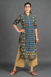 Women's Rainforest Yoke Kurta