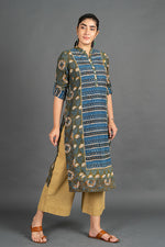 Load image into Gallery viewer, Women&#39;s Rainforest Yoke Kurta

