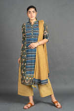 Load image into Gallery viewer, Women&#39;s Rainforest Yoke Kurta
