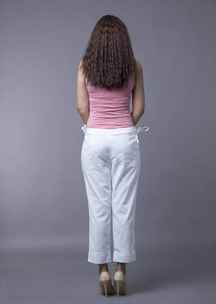 Women's White Pencil Pant