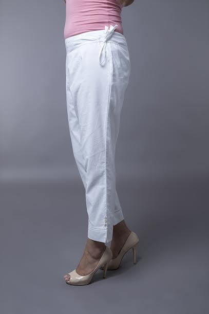 Women's White Pencil Pant